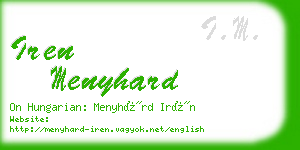 iren menyhard business card